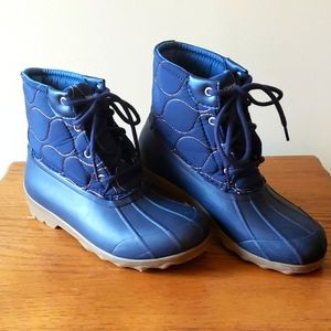 Sperry Navy Port Boot with Quilted Upper